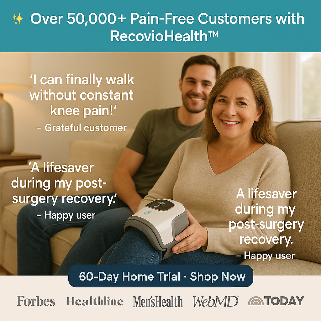 Recoviohealth™ 4-in-1 Knee Massager - Natural Knee Pain Relief